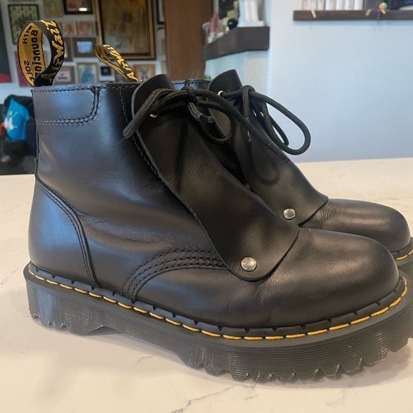 Dr. Martens Shoes - Dr Martens 101 Bex Lace Cover Ankle Boots Size 10W